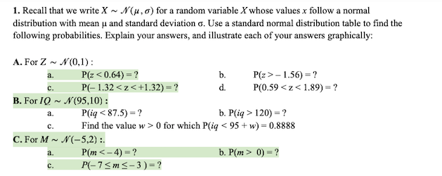 Answered 1 Recall That We Write X N H 0 For Bartleby