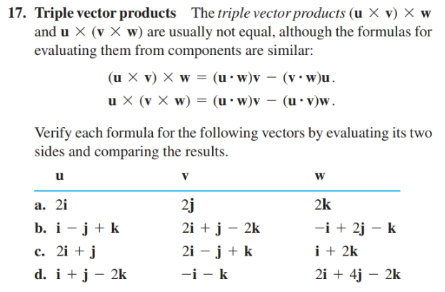 Answered 17 Triple Vector Products The Triple Bartleby