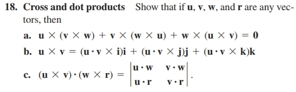 Answered 18 Cross And Dot Products Show That If Bartleby