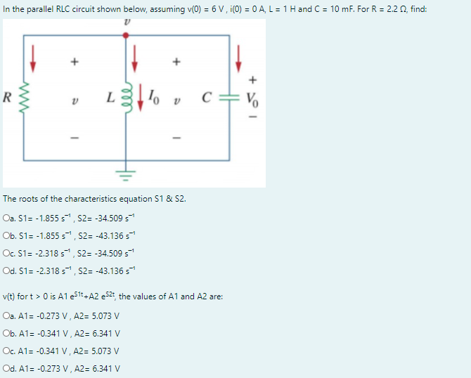 Answered In The Parallel Rlc Circuit Shown Bartleby