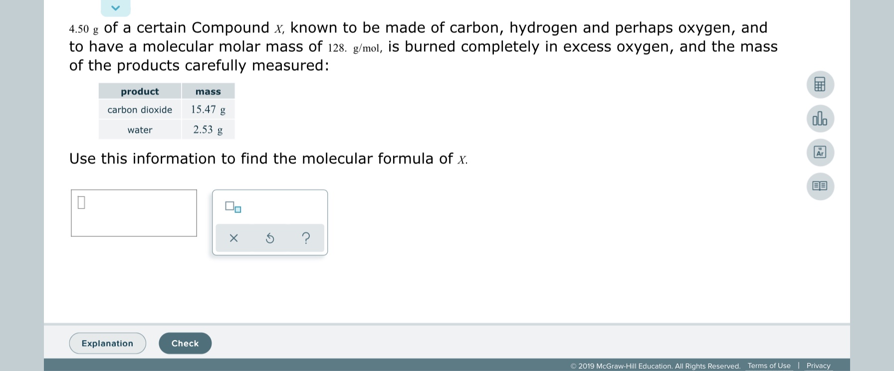 carbon dioxide formula molar mass