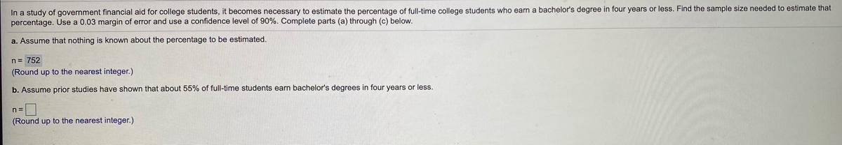 Answered: In a study of government financial aid… | bartleby