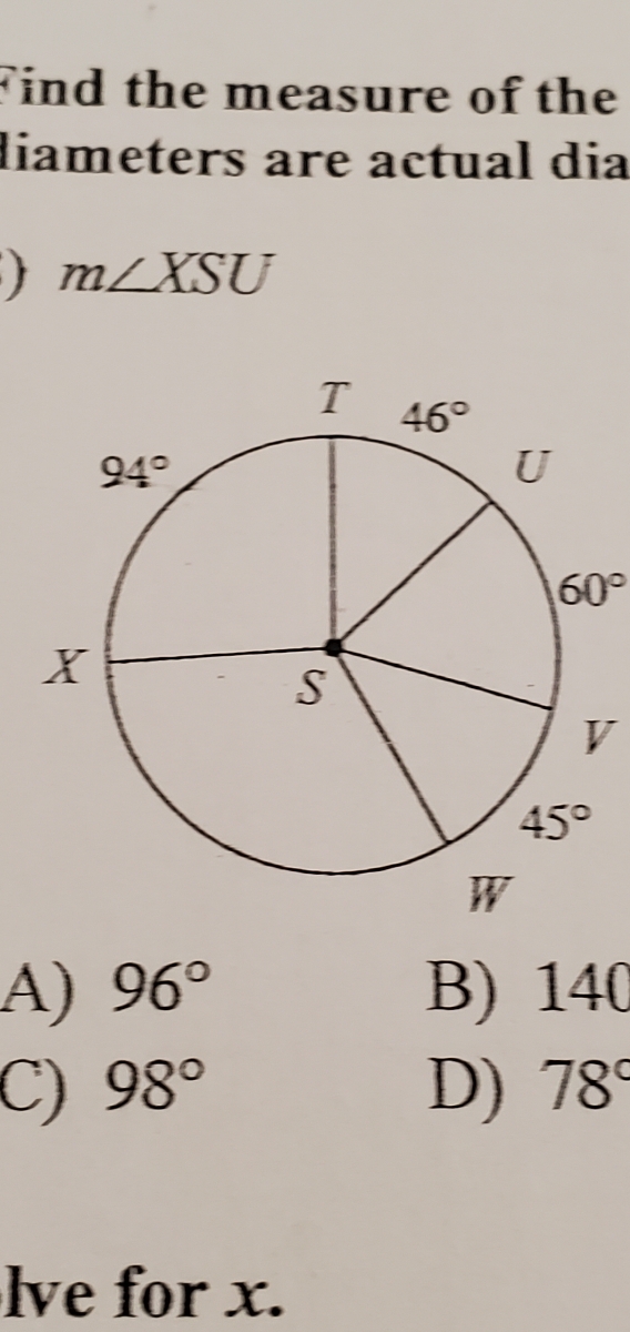 Answered Find The Measure Of The Liameters Are Bartleby