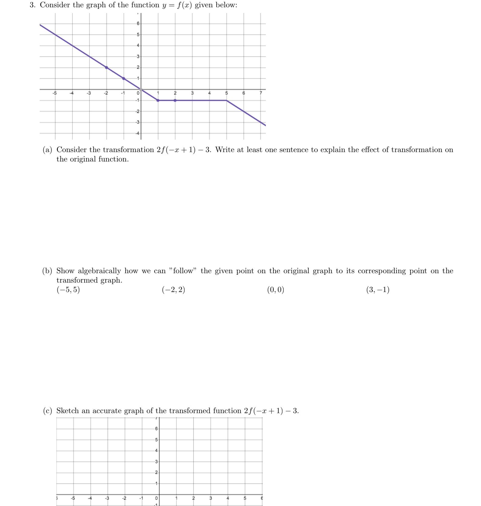 Answered 3 Consider The Graph Of The Function Y Bartleby