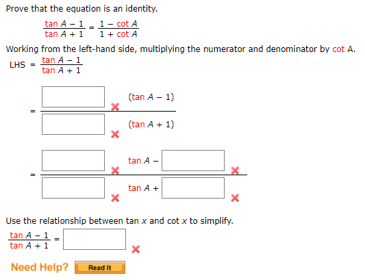 Answered Prove That The Equation Is An Identity Bartleby