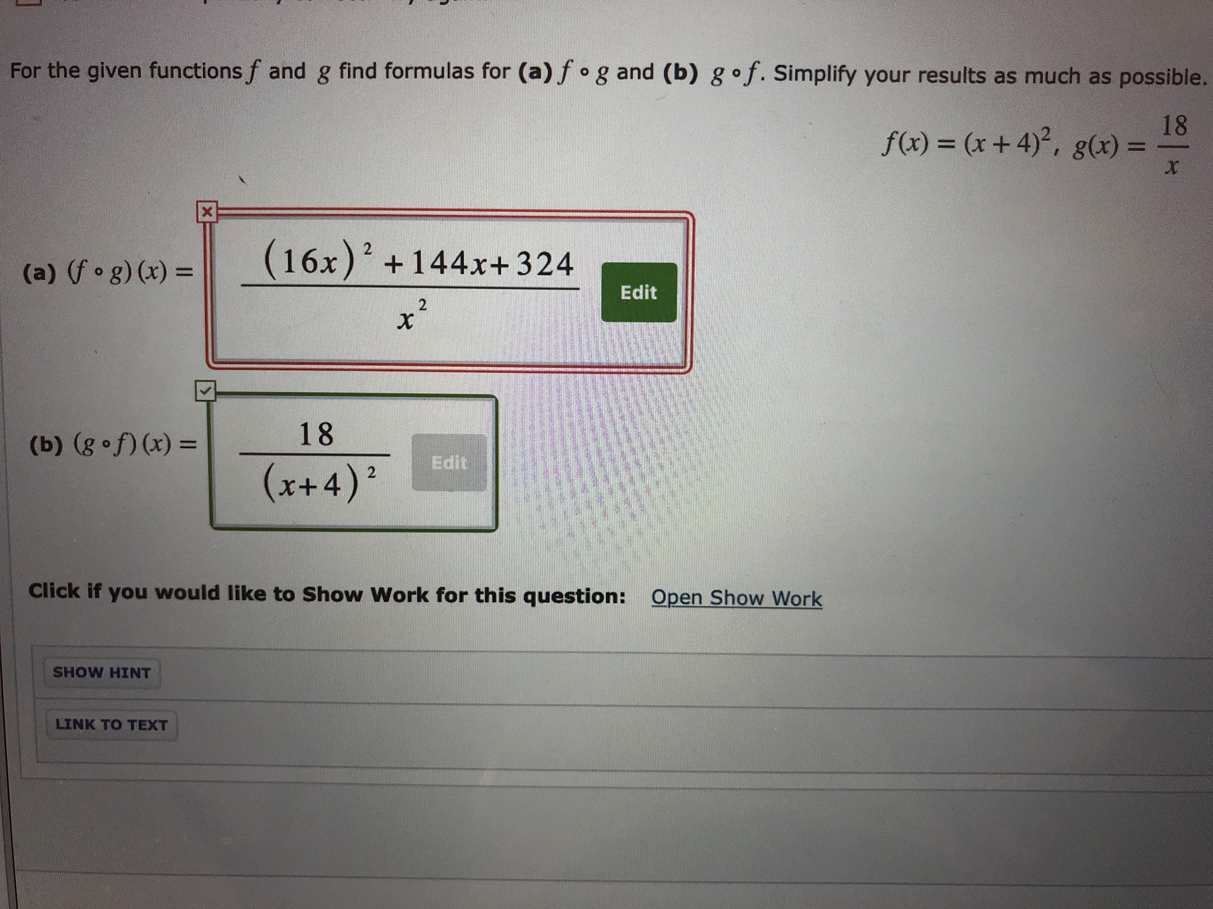 calculator f circle g