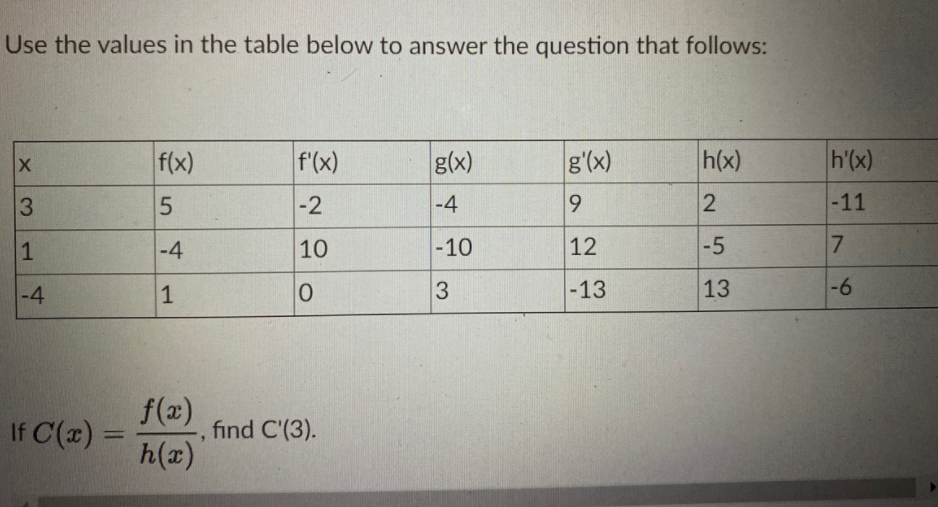 Answered Use The Values In The Table Below To Bartleby 9429