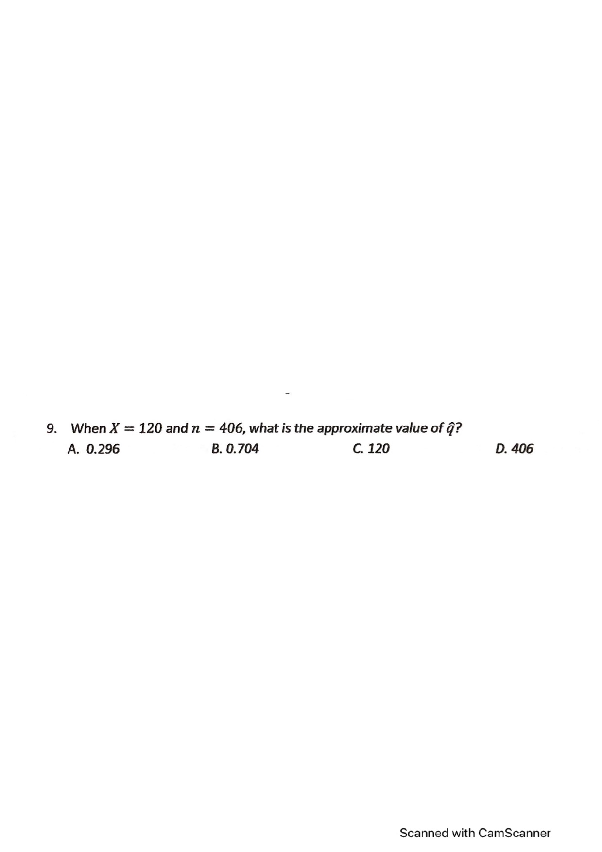 Answered 9 When X 1 And N 406 What Is Bartleby