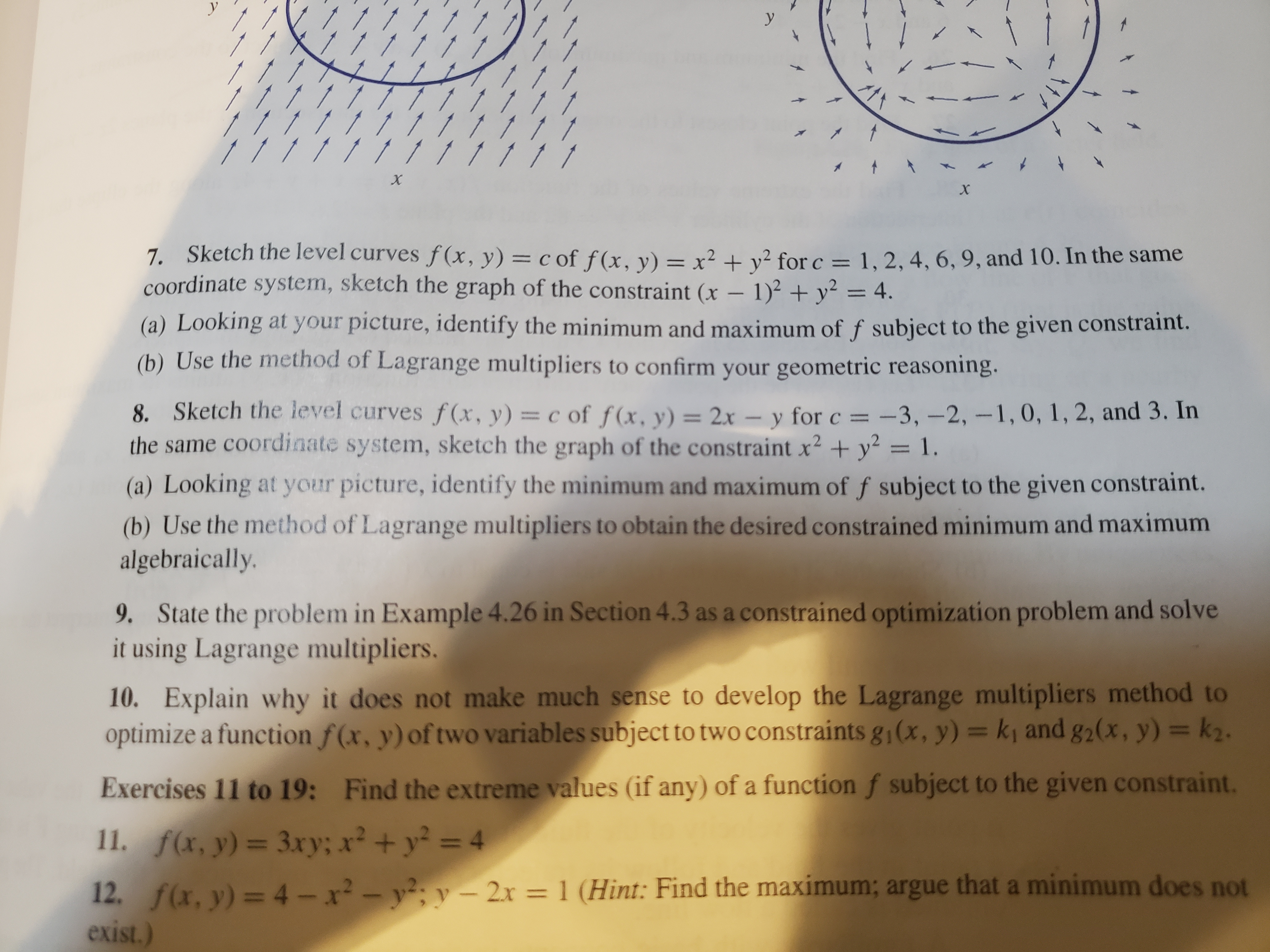 Answered 7 Sketch The Level Curves F X Y C Bartleby