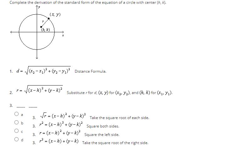 Answered Complete The Derivation Of The Standard Bartleby