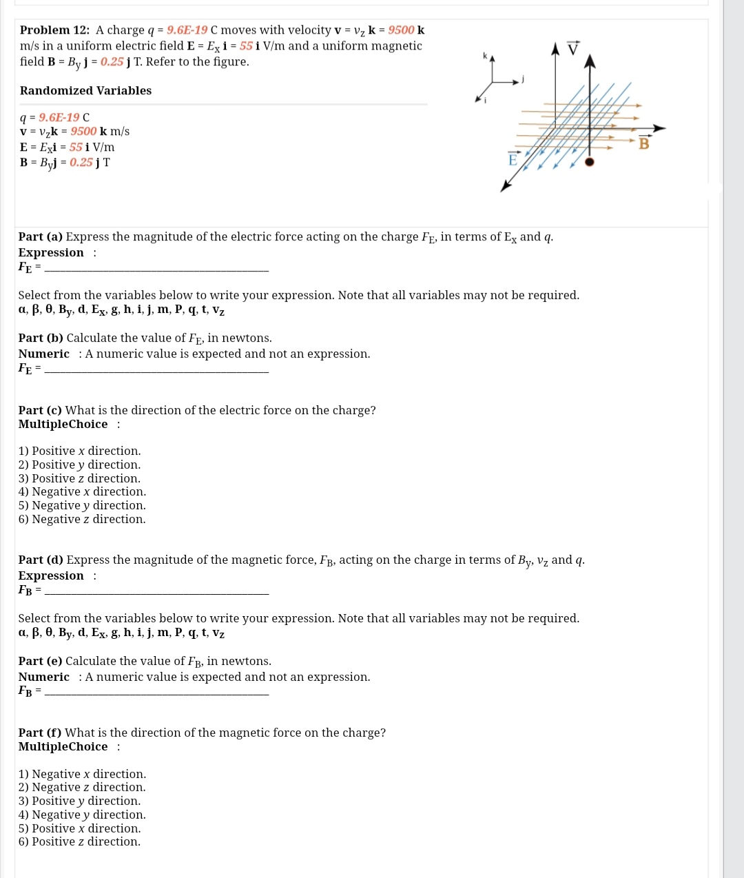 Answered Problem 12 A Charge Q 9 6e 19 C Bartleby