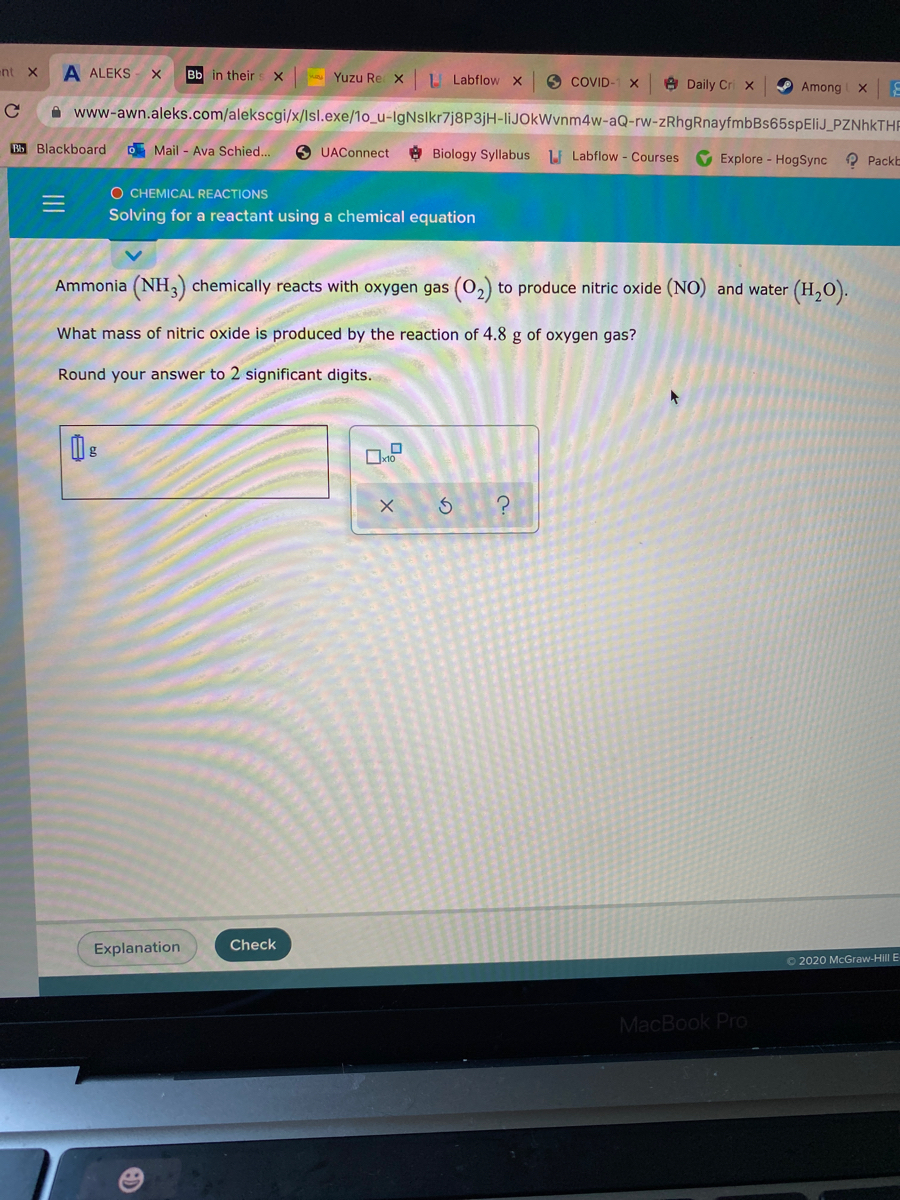 Answered Ammonia Nh Chemically Reacts With Bartleby