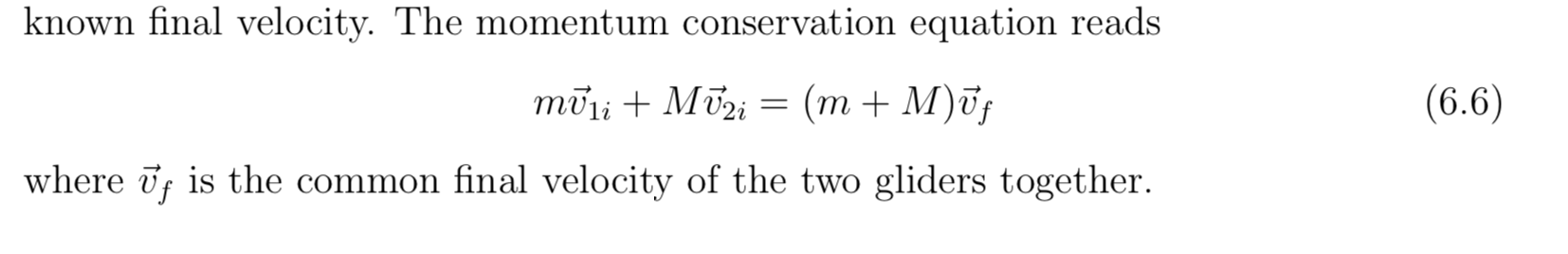 Final Velocity Formula Momentum