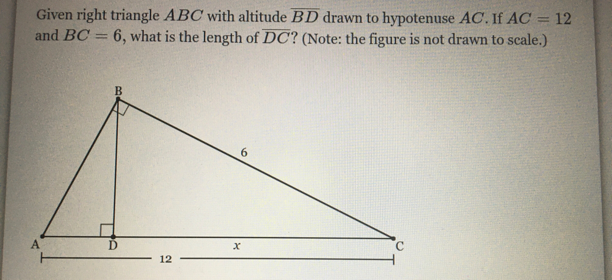 Answered Given Right Triangle Abc With Altitude Bartleby