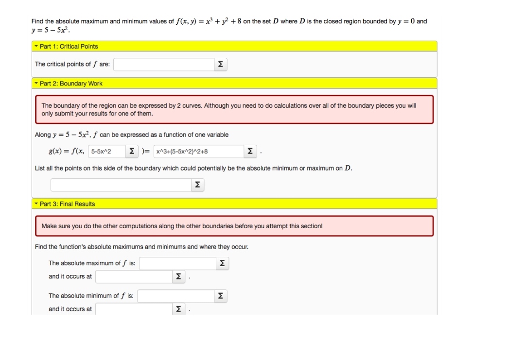 Answered Find The Absolute Maximum And Minimum Bartleby