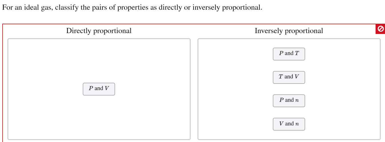 Answered Gas Classify The Pairs Of Properties Bartleby