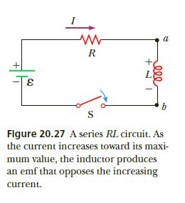 Answered: R Figure 20.27 A series RL circuit. As… | bartleby