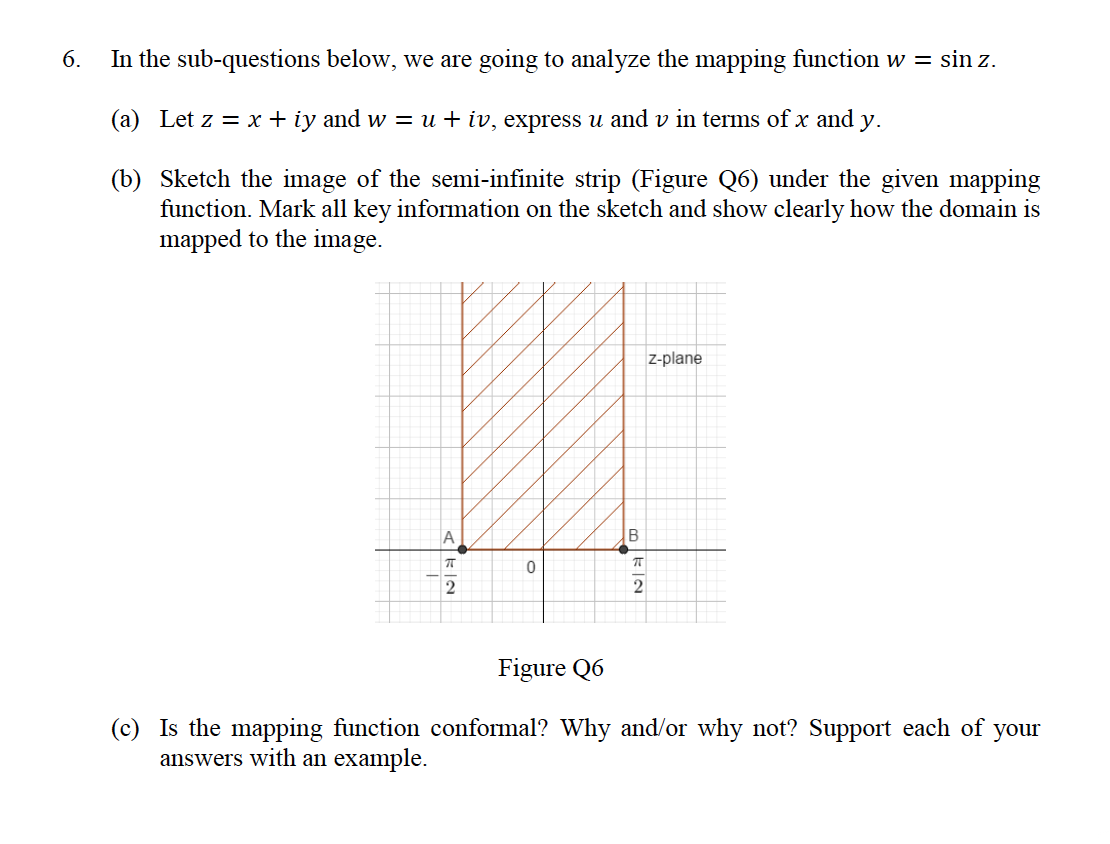 Answered A Let Z X Iy And W U Iv Bartleby