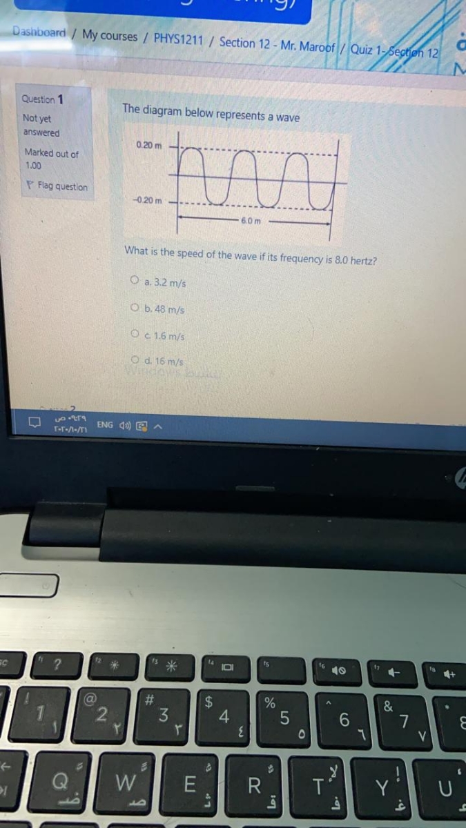 Answered The Diagram Below Represents A Wave… Bartleby