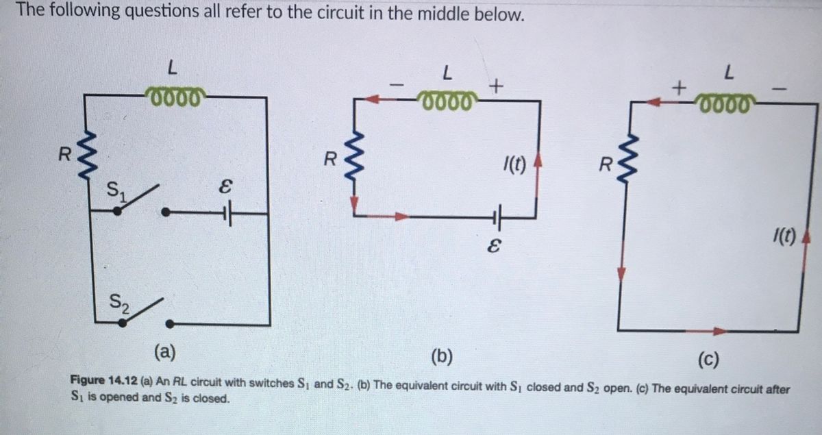 Answered: When the current in the RL circuit of… | bartleby