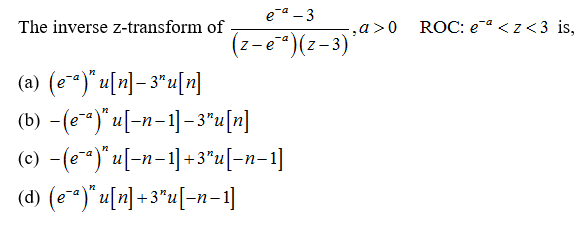 Answered E A 3 The Inverse Z Transform Of A Bartleby