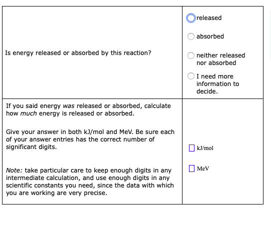 Answered Released Absorbed Is Energy Released Or Bartleby