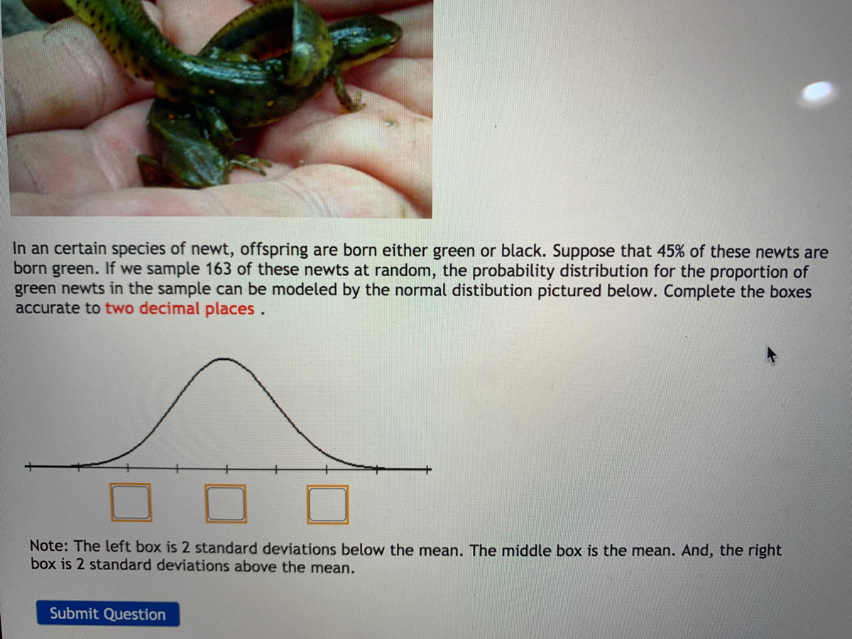 Answered: In an certain species of newt,… | bartleby