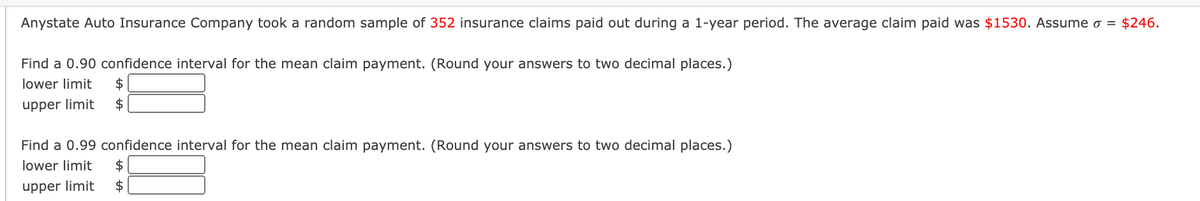 Answered: Anystate Auto Insurance Company took a… | bartleby