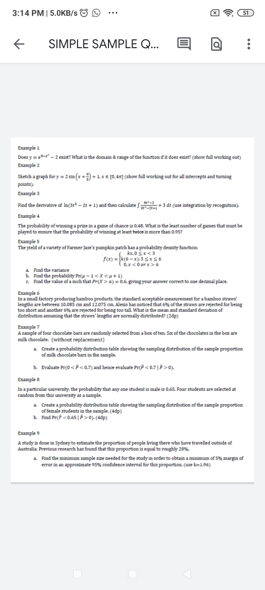 Answered Example 1 Does Y E 2 Exist What Is Bartleby