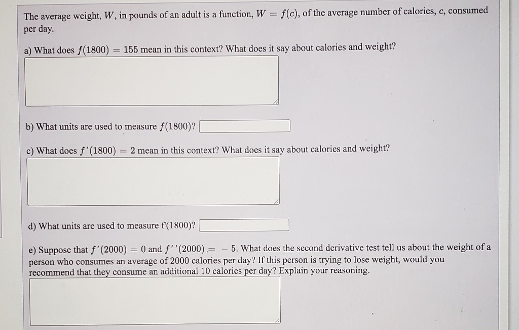 Answered The Average Weight W In Pounds Of An Bartleby