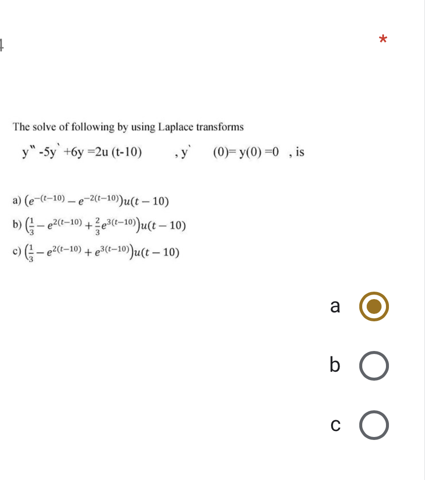 Answered The Solve Of Following By Using Laplace Bartleby