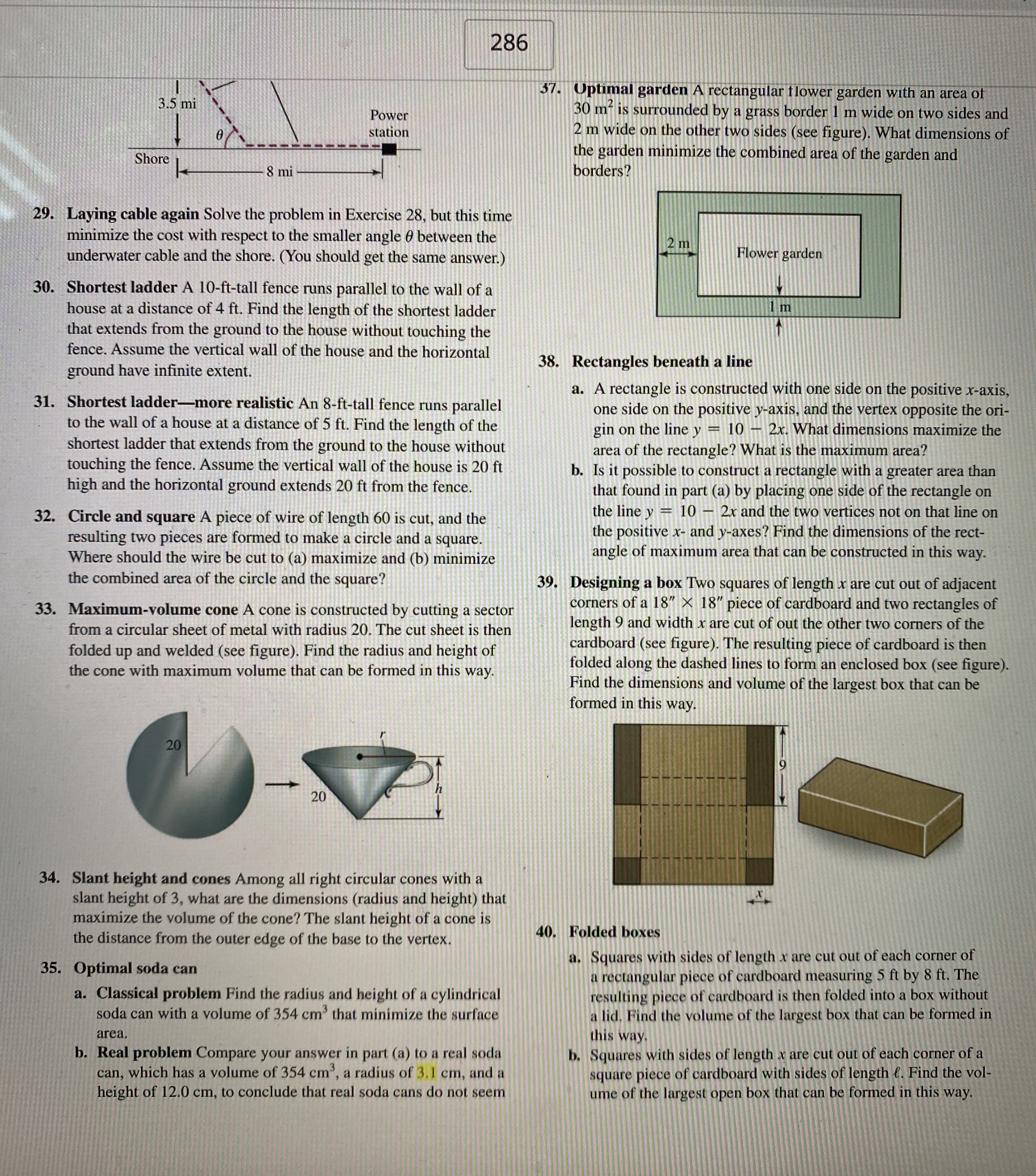 Answered: 286 37. Optimal garden A rectangular… | bartleby