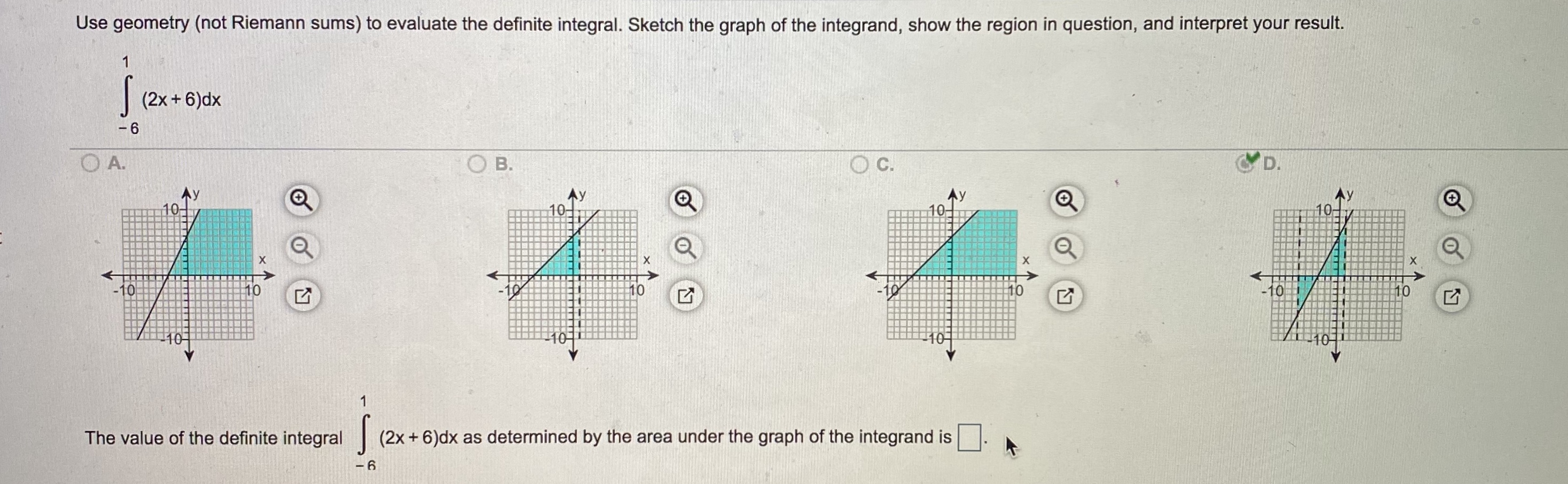 Answered Use Geometry Not Riemann Sums To Bartleby