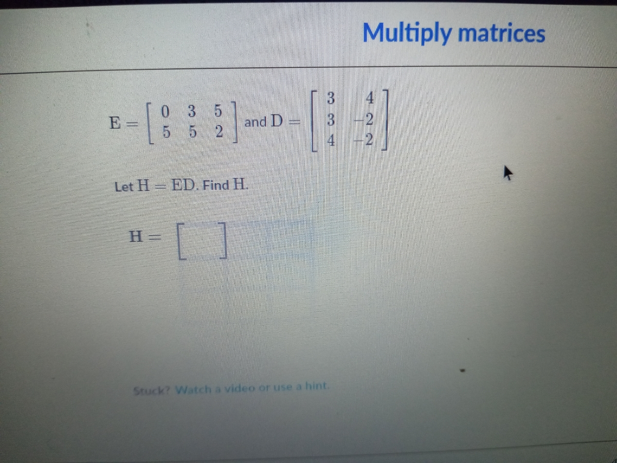 Answered 3 0 3 E 5 5 And D 3 2 4 2 Let H Bartleby