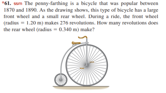 bicycle with large front wheel