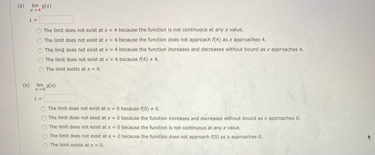 Answered A Lim T4 9 X L O The Limit Does Bartleby