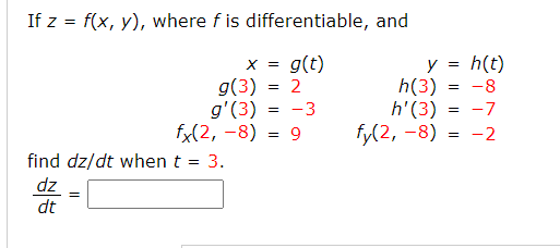 Answered If Z F X Y Where F Is Bartleby