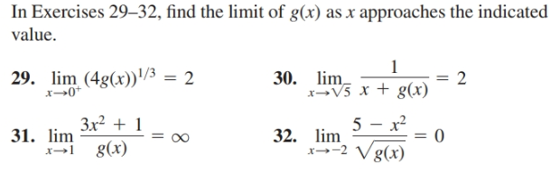 Answered In Exercises 29 32 Find The Limit Of Bartleby