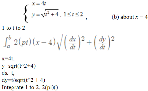 Answered B About X 4 1 To T To 2 2 Pi X 4 Dt Bartleby