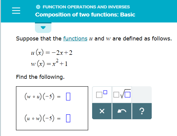 Answered Function Operations And Inverses Bartleby