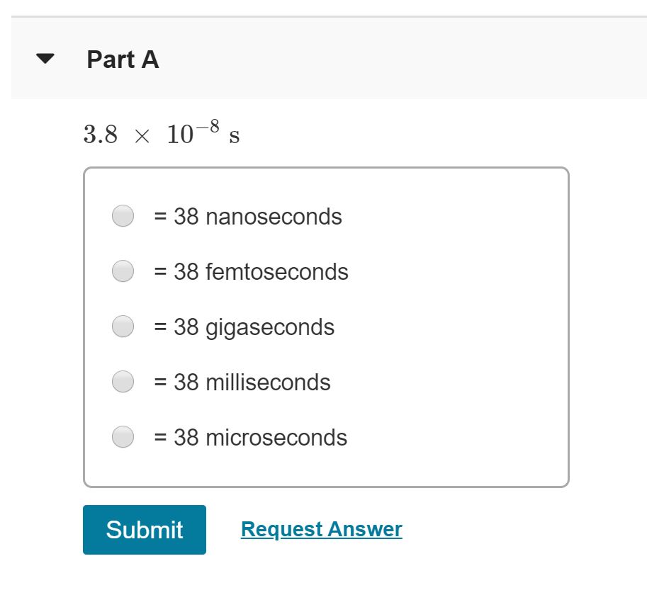 Answered Part A 3 8 X 10 8 S 38 Nanoseconds 38 Bartleby