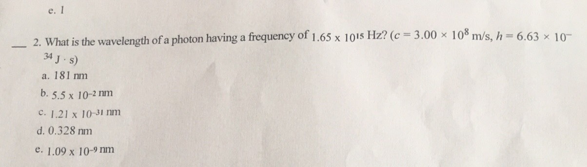 Answered E 1 2 What Is The Wavelength Of A Bartleby