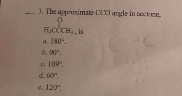 Answered 3 The Approximate Cco Angle In Bartleby