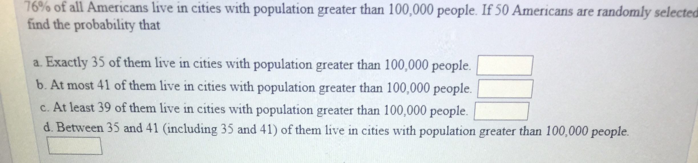 Answered 76 Of All Americans Live In Cities Bartleby