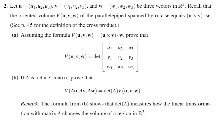 Answered 2 Let U Uuu V V1 2 And W W W2 W3 Bartleby