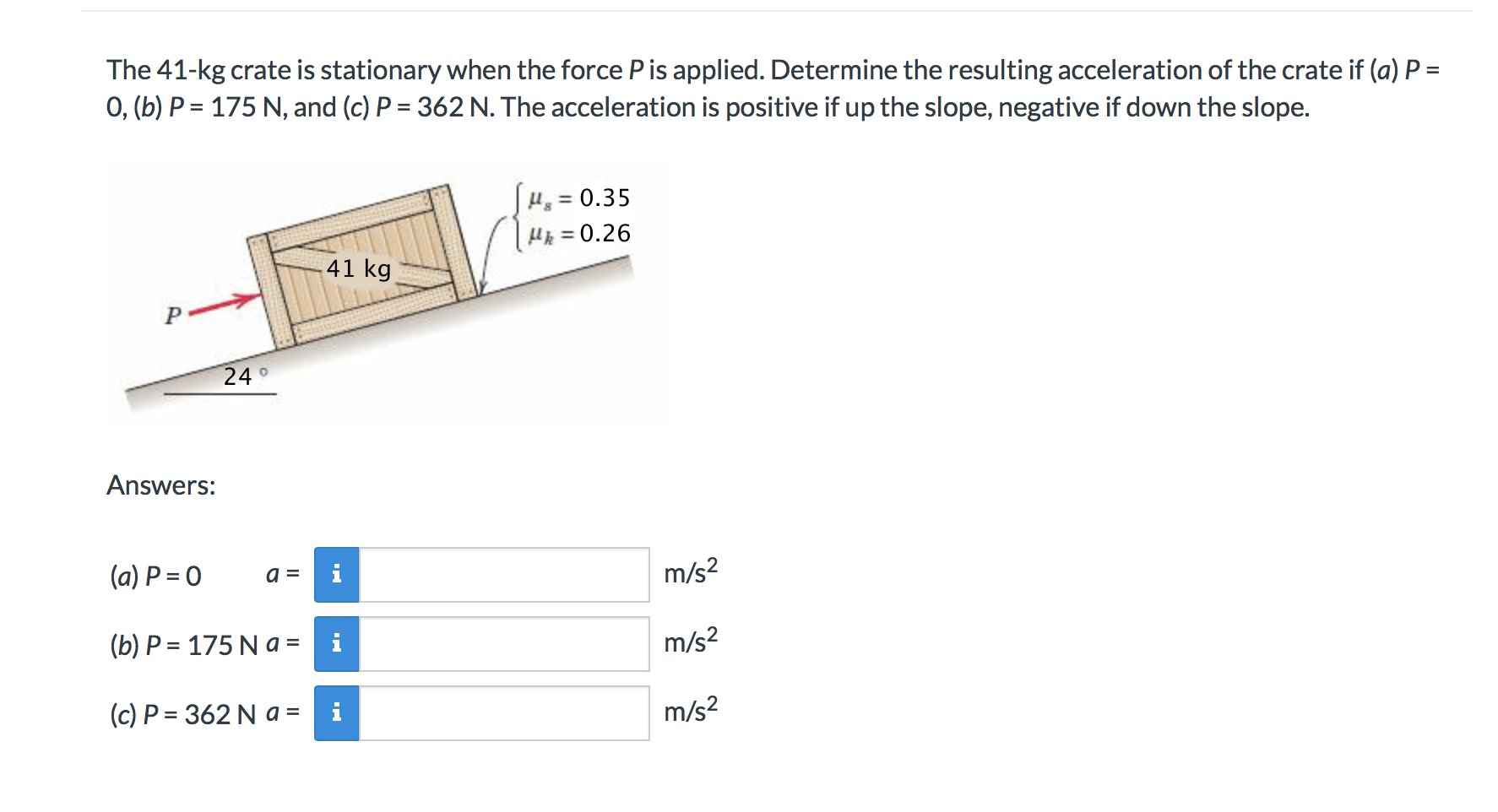 Answered The 41 Kg Crate Is Stationary When The Bartleby