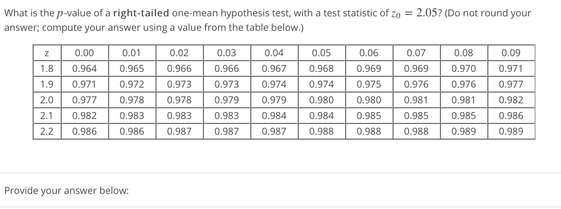 Answered What Is The P Value Of A Right Tailed Bartleby