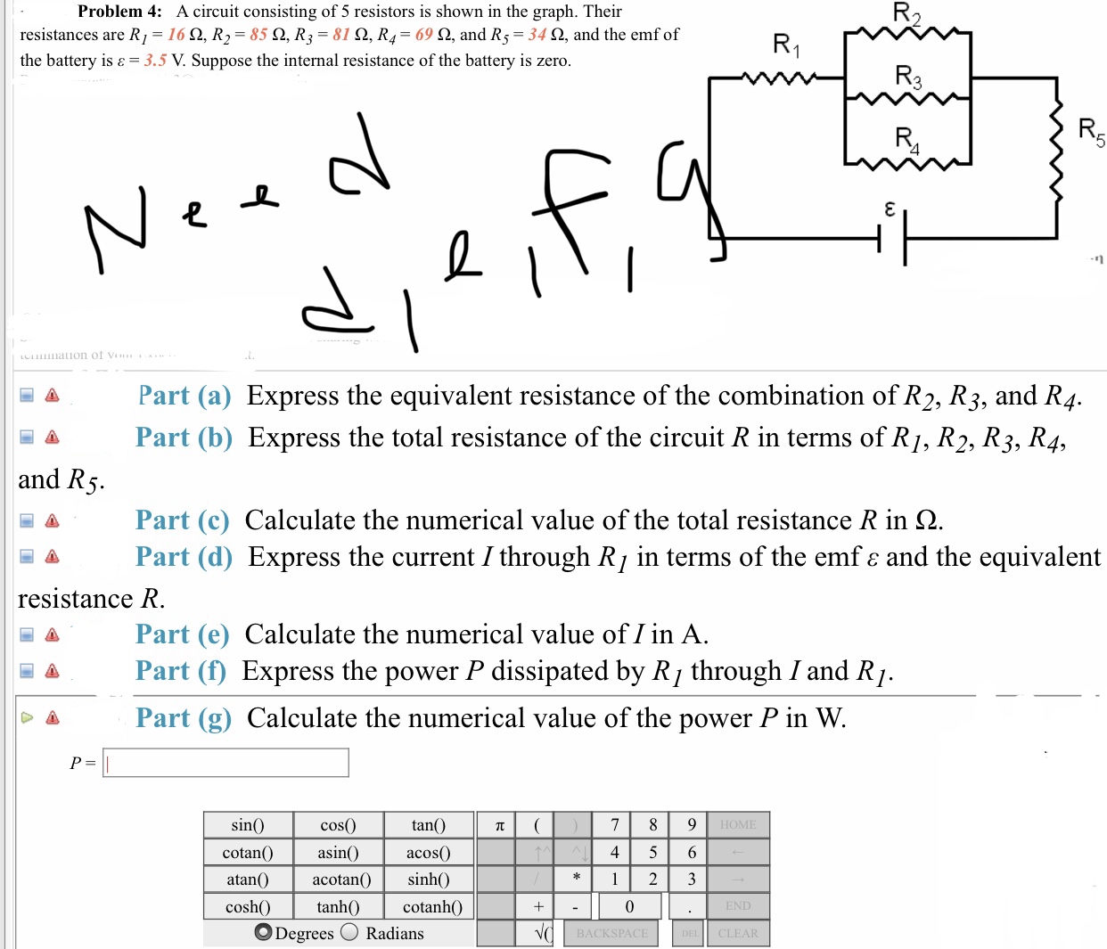 Answered Problem 4 A Circuit Consisting Of 5 Bartleby